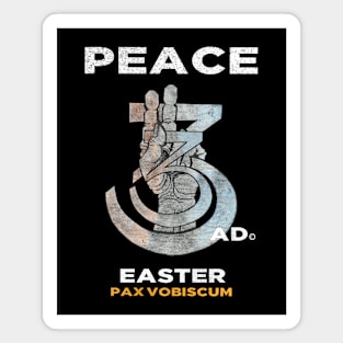 Easter Peace Hand Latin Sign Pox Vobiscum Magnet